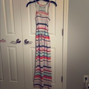 Aerie Multi Striped Maxi Dress